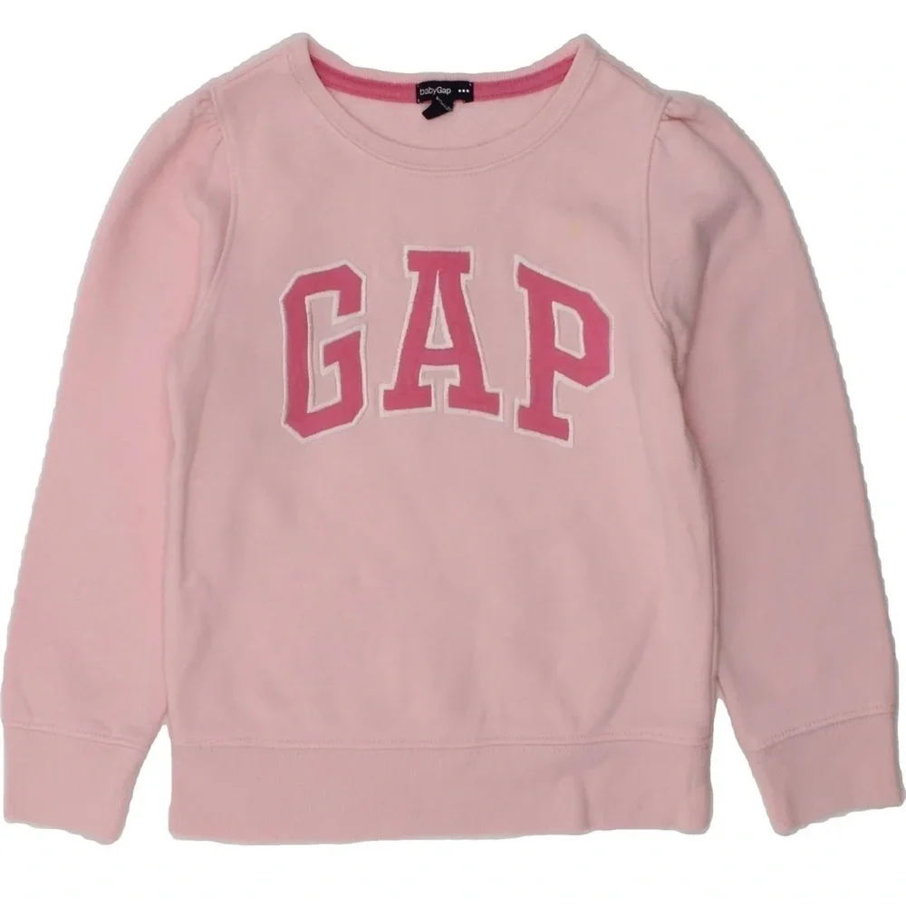 Baby Gap Crew Neck Pink Logo Sweatshirt